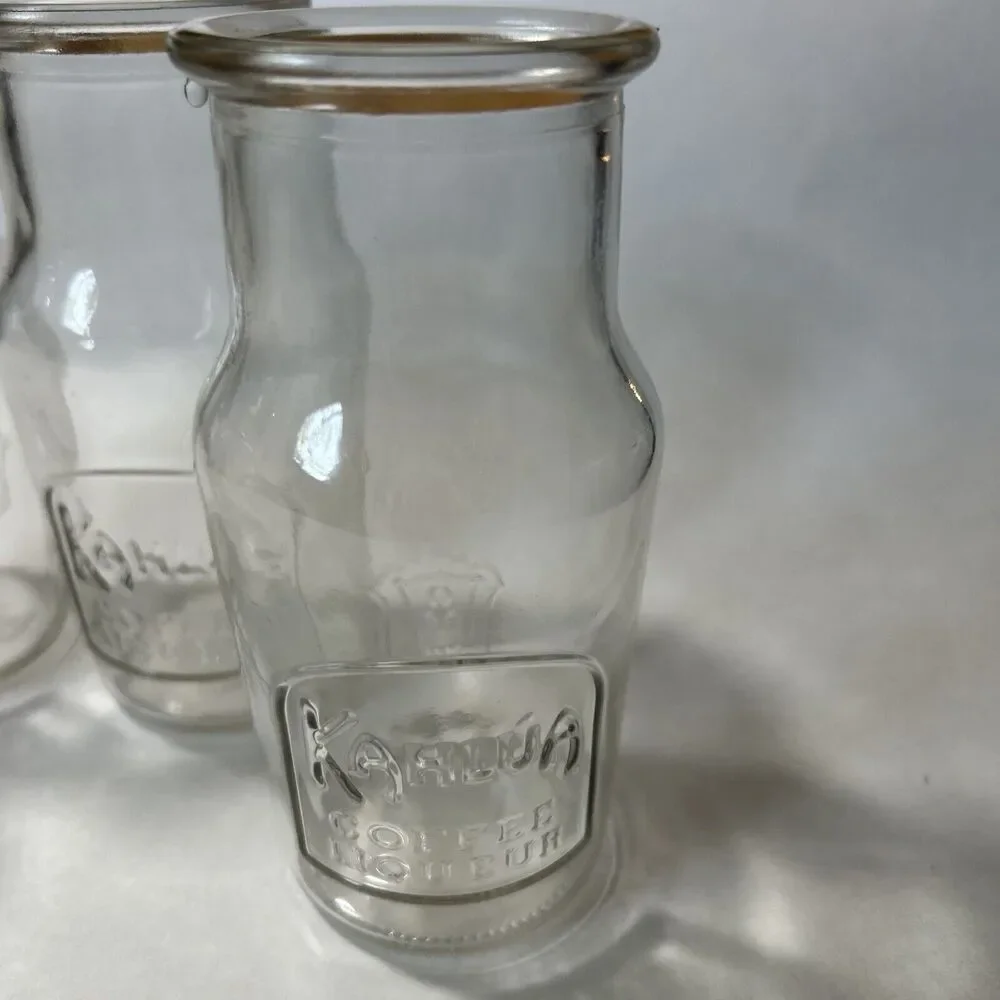Kahlua Coffee Liqueur Vera Cruz 1936 -Set of 4 Rare Drinking‎ Glasses Jars